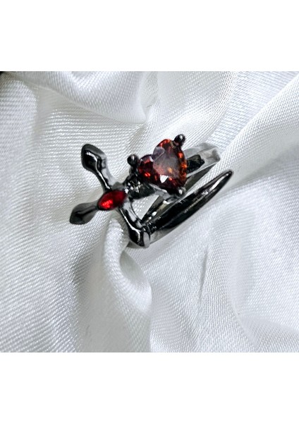 Y2K Aşkın Gücü Taşlı Kalpli Yüzük