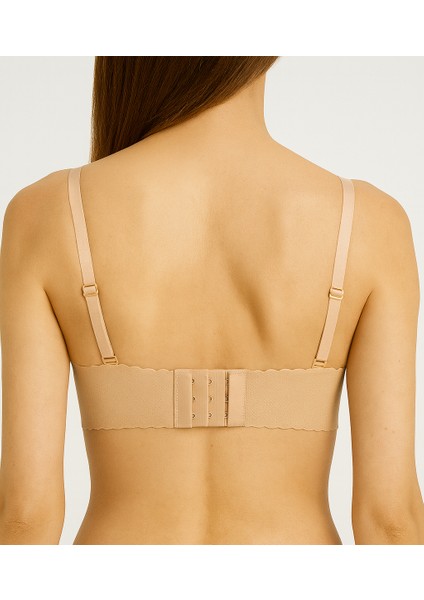 Dolgulu Iz Yapmaz Lazer Kesim Kalp Detaylı Balensiz Sütyen modelleri