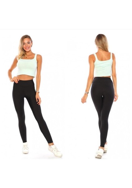 Kadın Siyah Kışlık Parlak Disko Tayt fiyatları