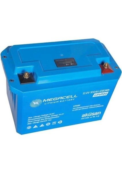 12.8V 100AH Lityum Demir Fosfat Akü