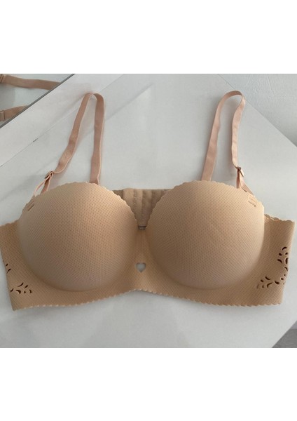 Dolgulu Iz Yapmaz Lazer Kesim Kalp Detaylı Balensiz Sütyen fiyatları
