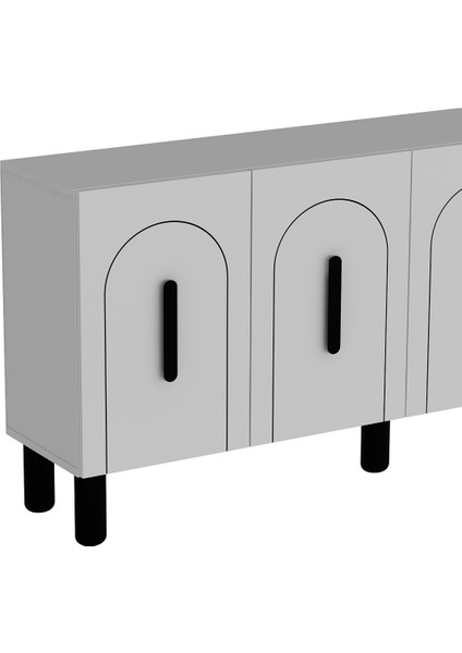 Yosundd (KB150) Bohem Konsol Beyaz-Siyah Kulp