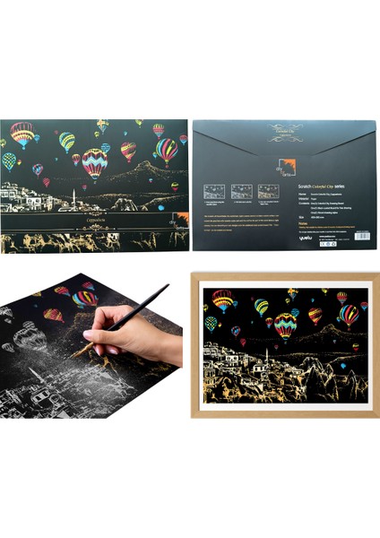 Kazıyarak Resim Yapma Sanatı – Hobi Çizim Kitleri – Scratch Art Kazıma Sanatı Seti - Kalem Dahil modelleri