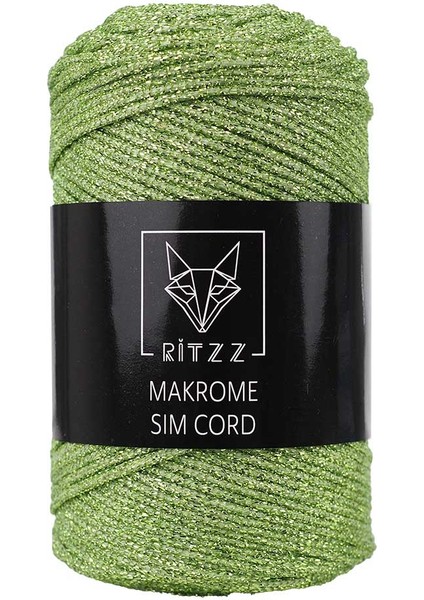 Makrome Sim Cord 2 mm B015 Fıstık Yeşil