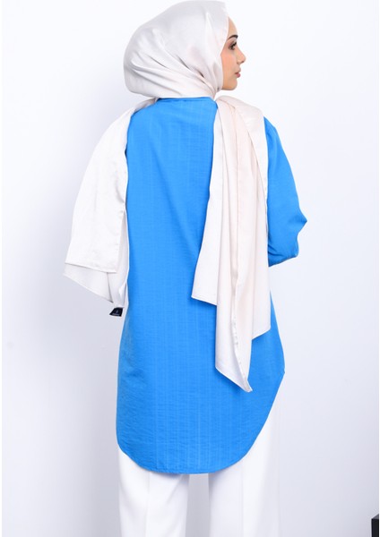 Mavi Önü Fiyonklu Tunik fırsatları