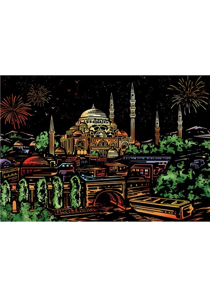 Kazıyarak Resim Yapma Sanatı – Hobi Çizim Kitleri – Scratch Art Kazıma Sanatı Seti - Kalem Dahil fiyatları