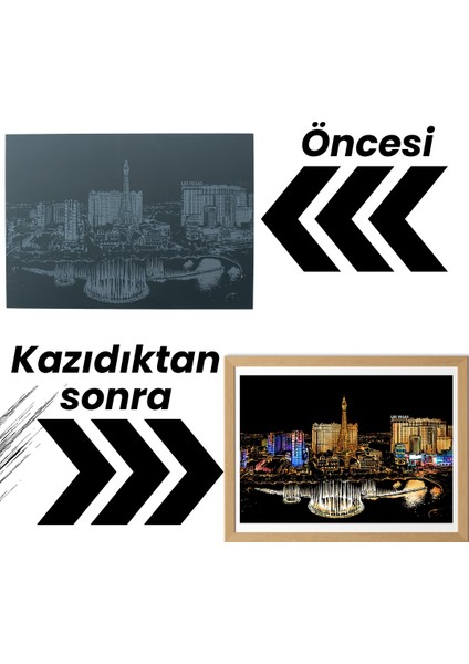 Kazıyarak Resim Yapma Sanatı – Hobi Çizim Kitleri – Scratch Art Kazıma Sanatı Seti - Kalem Dahil fiyatları