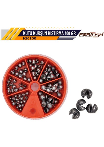Portfish Kutu Kurşun Kistirma 100 gr