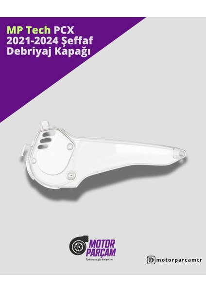 Honda Pcx 2021-2024 Uyumlu Şeffaf Debriyaj Kapağı