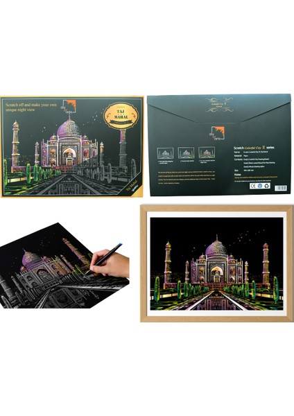 Kazıyarak Resim Yapma Sanatı – Hobi Çizim Kitleri – Scratch Art Kazıma Sanatı Seti - Kalem Dahil modelleri