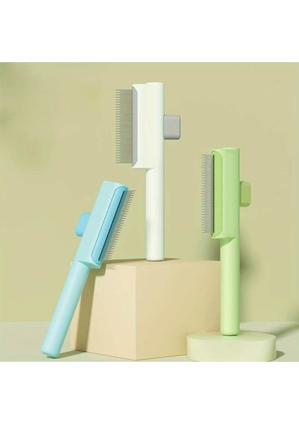 -Sık Dişli Basmalı Kedi Tarağı (kısa tüylü kediler için uygun )