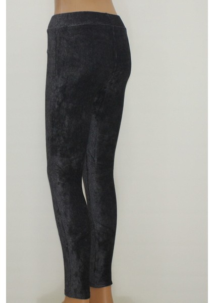 Kadın Antrasit Pamuklu Kışlık Kadife Tayt fırsatları