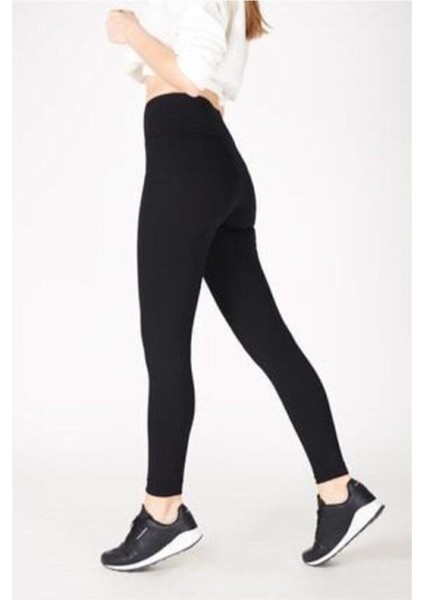 Esemod Kadın Siyah Toparlayıcı Günlük Spor Şık Rahat Push Up Yüksek Bel Slim Fit Tayt fiyatları