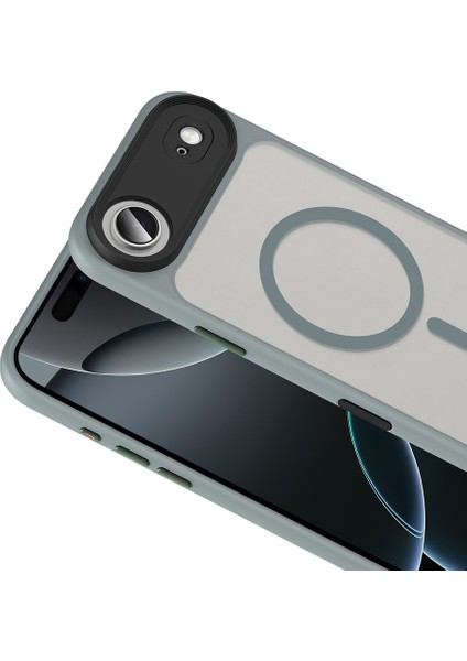 iPhone 17 Air Kılıf Flet Wireless Şarj Özellikli Mat Arka Yüzey Gri fiyatları