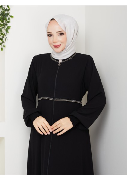 Gündelik Hac ve Umrelik Nakışlı Mevlana Ferace