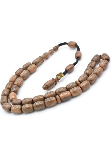 Isa Usta Imzali Çubuk Malzeme Kahverengi Sikma Kehribar Tesbih modelleri