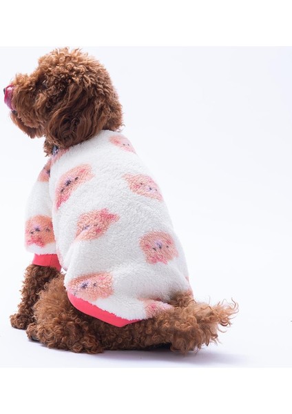 Fluffy Face Ayı Desenli Sweat Kedi Köpek Sweati Kedi Köpek Kıyafeti Köpek Peluşu Sıcak Tutan Sweat
