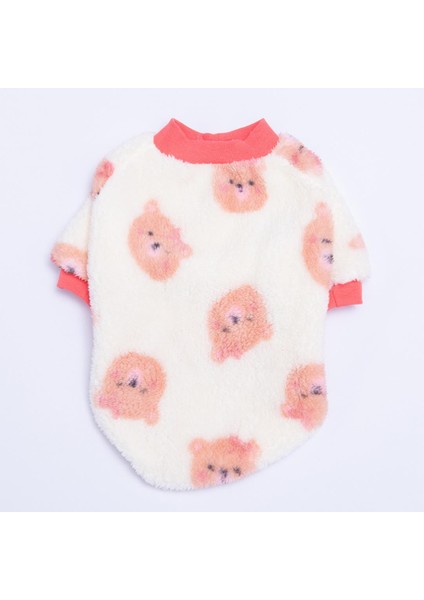 Fluffy Face Ayı Desenli Sweat Kedi Köpek Sweati Kedi Köpek Kıyafeti Köpek Peluşu Sıcak Tutan Sweat indirimleri