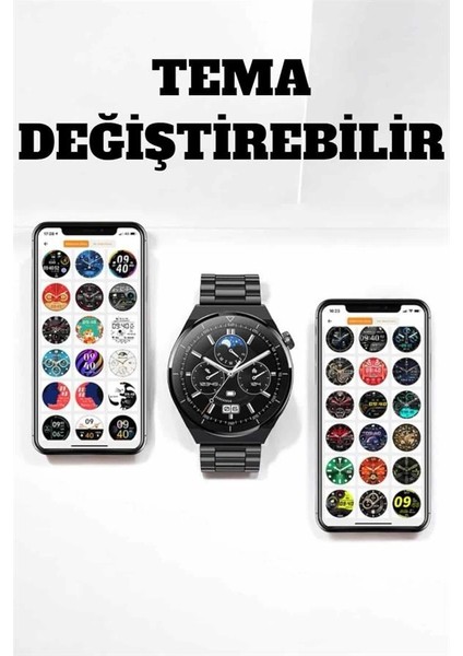 Akıllı Saat Uyku ve Sağlık Takibi Bildirim Görme Arama Cevaplama