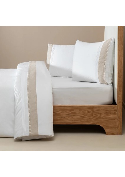 %100 Pamuk Saten Kumaş Nevresim Seti 240X220 cm - Carla Serisi