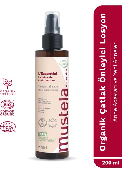Çok Amaçlı Bakım Losyonu 200 ml Hamilelik Sonrası Çatlak Önleyici Organik Vegan Hassas Ciltler fiyatları