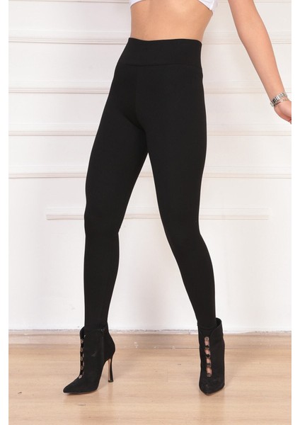 Geniş Kemer Çelik Örme Tayt fiyatları