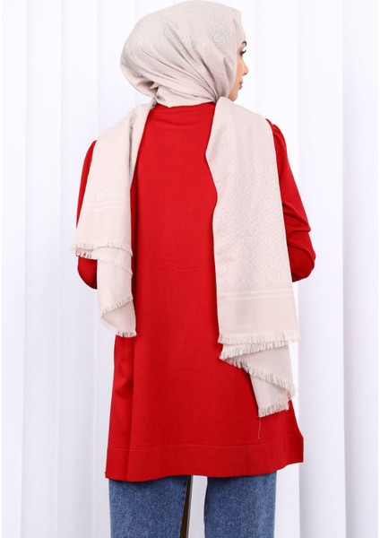 Bordo Omuz Taşlı Soguk İplik Triko Tunik fırsatları