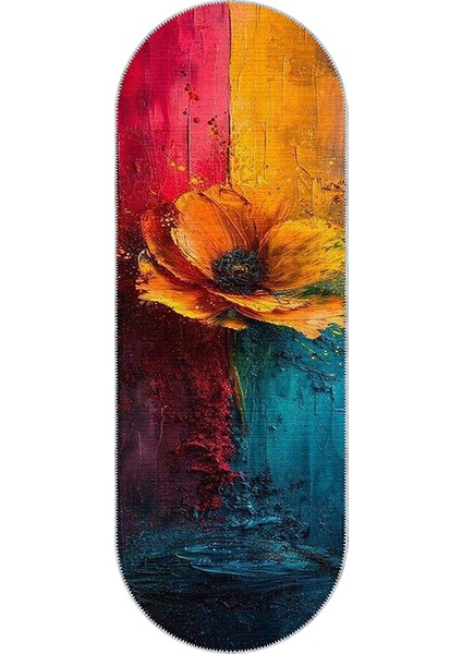 , Makinede Yıkanabilir, Kaymaz Taban, Dijital Baskı, Oval Yolluk, Çok Renkli, Salon Halısı, Oturma Odası Halısı, Mutfak Halısı fiyatları