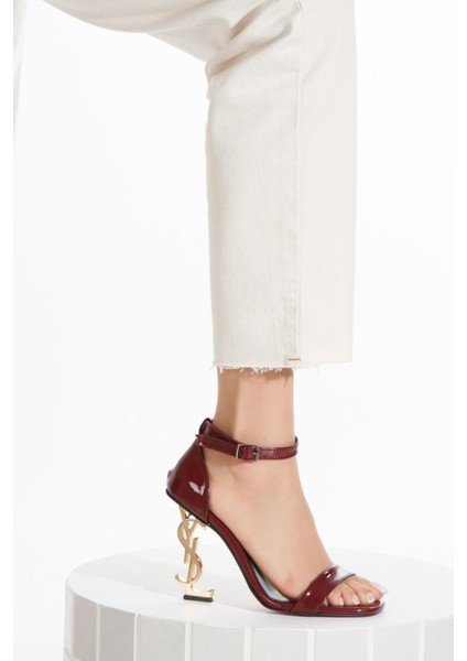 Prıncess Bordo Metal Yüksek Topuklu Zarif Abiye Ayakkabı fiyatları