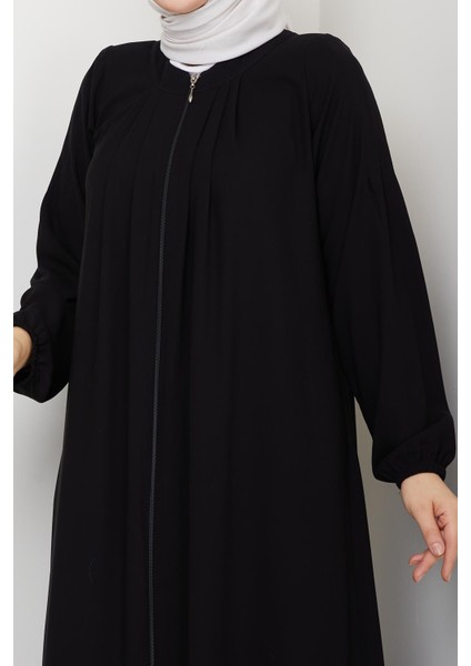 Gündelik Hac ve Umrelik Boyundan Pileli Ferace fiyatları