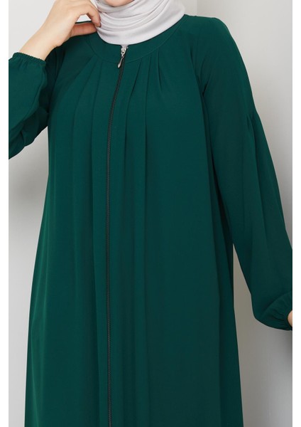 Gündelik Hac ve Umrelik Boyundan Pileli Ferace fiyatları