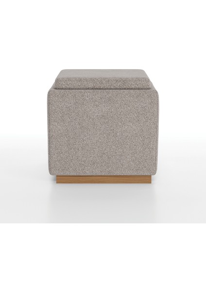 Marsana Sandıklı Sehpa Pufu, Dokuma Kumaş - Bej fiyatları