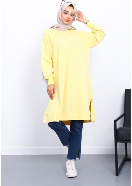 Sarı Yanları Yırtmaçlı Modal Tunik fiyatları