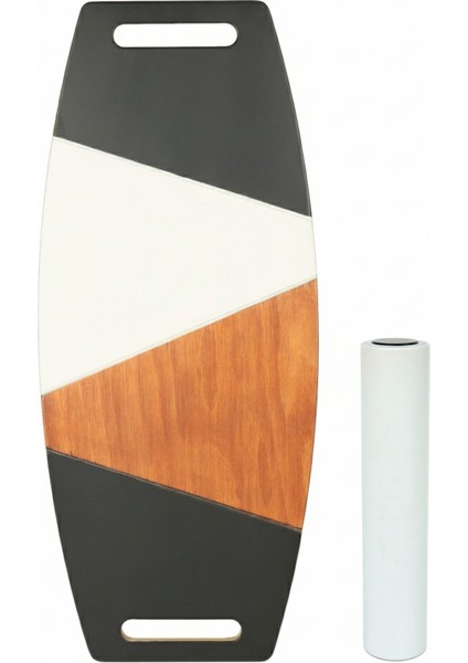 Renkli Denge Tahtası Balance Roller Board Sörf Eğitim Tahtası Kaykay Eğitim Tahtası 73 x 31 cm