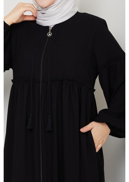 Gündelik Hac ve Umrelik Büzgülü Bağcıklı Ferace fiyatları