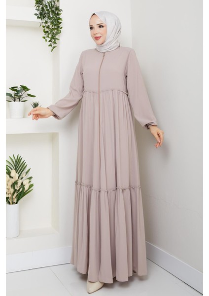 Hac ve Umrelik Büzgü Detaylı Medine Ipeği Ferace fırsatları