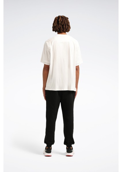 New Id Ovrs Gfx Jogger Siyah Erkek Eşofman Altı