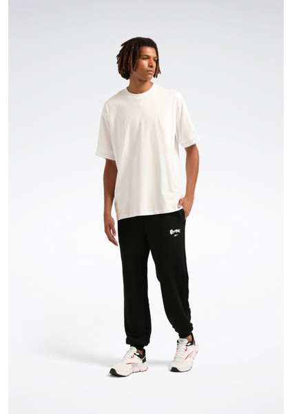 New Id Ovrs Gfx Jogger Siyah Erkek Eşofman Altı