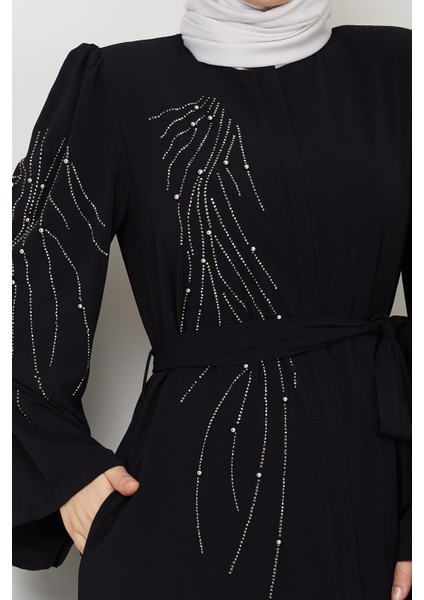 Önü ve Kolu Taşlı Reglan Kol Ferace fiyatları