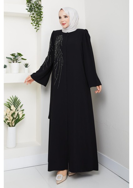 Önü ve Kolu Taşlı Reglan Kol Ferace fırsatları