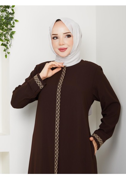 Gündelik Hac ve Umrelik Nakış ve Taş Detaylı Ferace modelleri