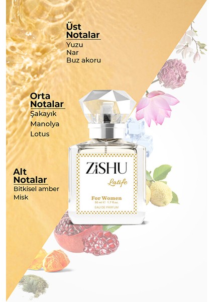 ZİSHU Latife Kadın Parfümü EDP 50 ml (LTF-00) fiyatları