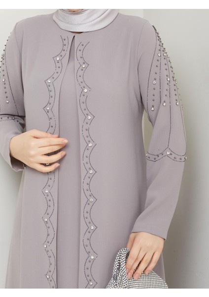 Büyük Beden Tam Boy Pelerinli Anne Elbisesi fiyatları