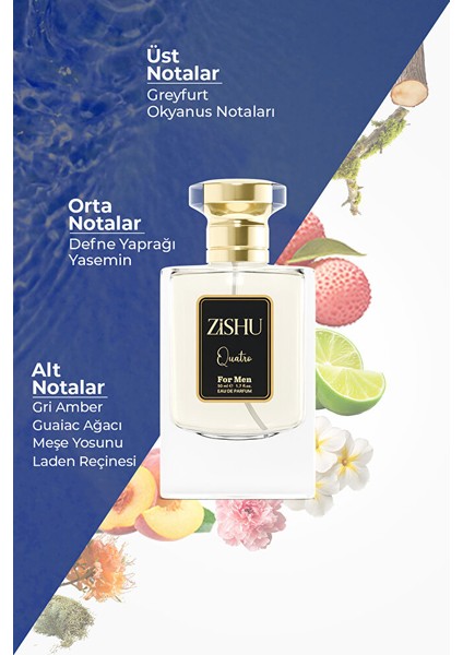 ZİSHU Quatro Erkek Parfümü EDP 50 ml fiyatları