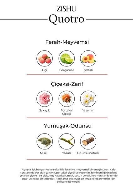 ZİSHU Quatro Erkek Parfümü EDP 50 ml modelleri