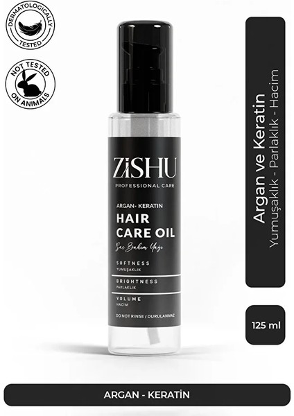 ZİSHU Argan & Keratin Saç Bakım Yağı 125 ml