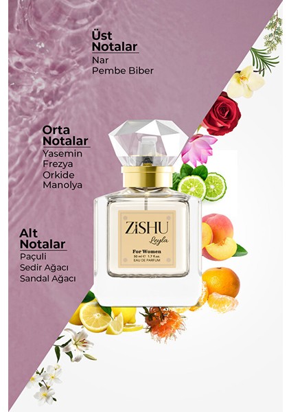 ZİSHU Leyla Kadın Parfümü EDP 50 ml fiyatları