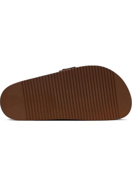 Kadın Taba Bantlı Kalın Tabanlı Süet Deri Terlik 25SFD132710 fırsatları