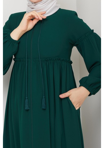 Gündelik Hac ve Umrelik Büzgülü Bağcıklı Ferace fiyatları