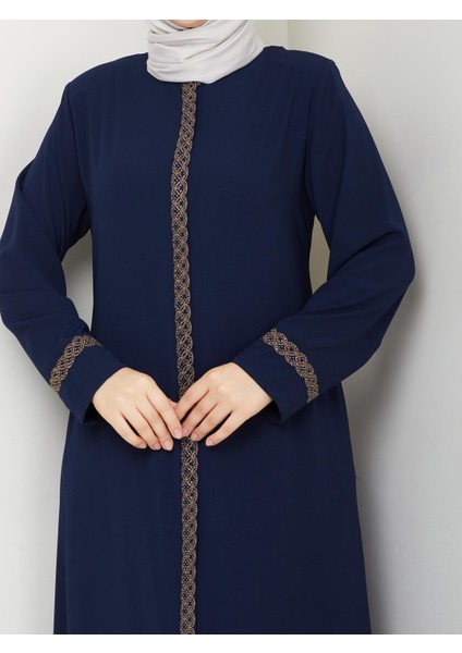 Gündelik Hac ve Umrelik Nakış ve Taş Detaylı Ferace fiyatları